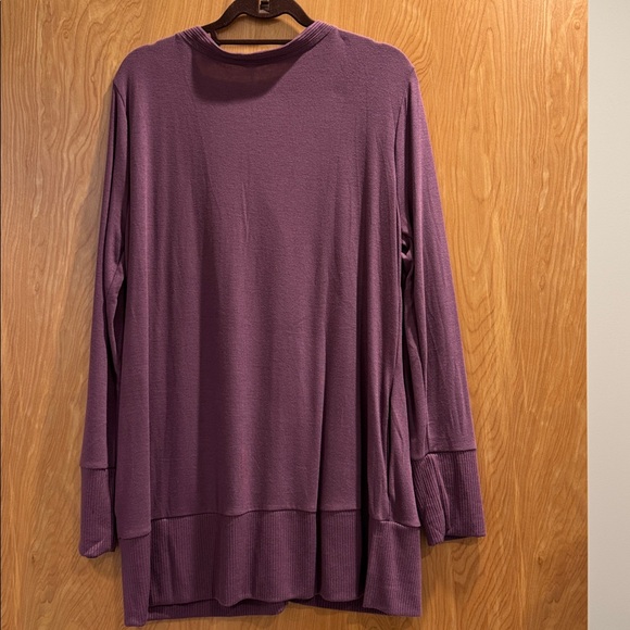 Zenana Outfitters Purple Knit Top - Picture 5 of 5